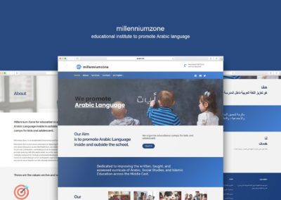 Multi language webdesign for an education organization in Dubai