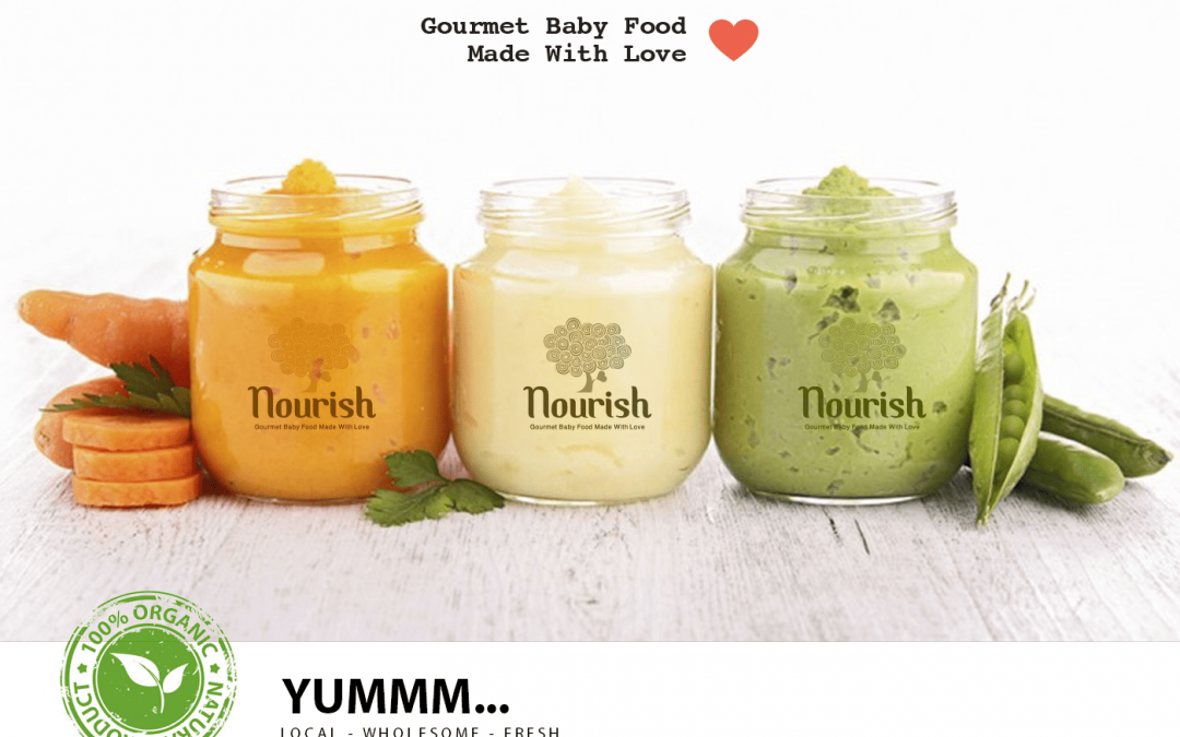 Branding & Identity Design for Nourish – UAE based baby food startup