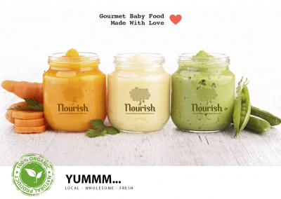 Branding & Identity Design for Nourish – UAE based baby food startup