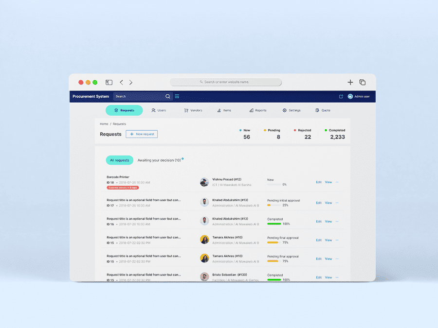 Procurement Management System