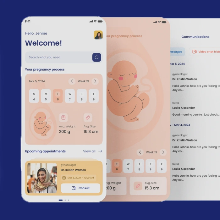 Bumo and bloom mobile app for manage e pregnancy journey