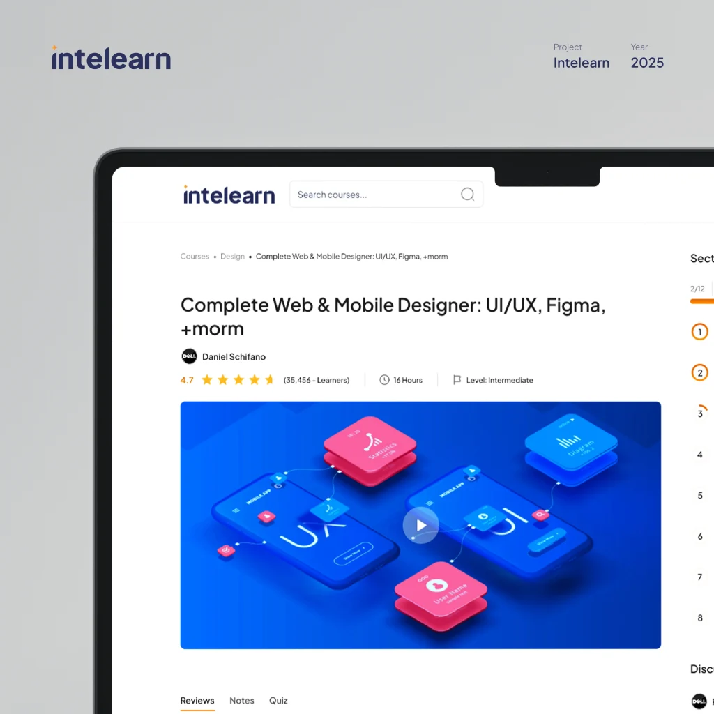 Intelearn Smart e-learning platform for interlearn
