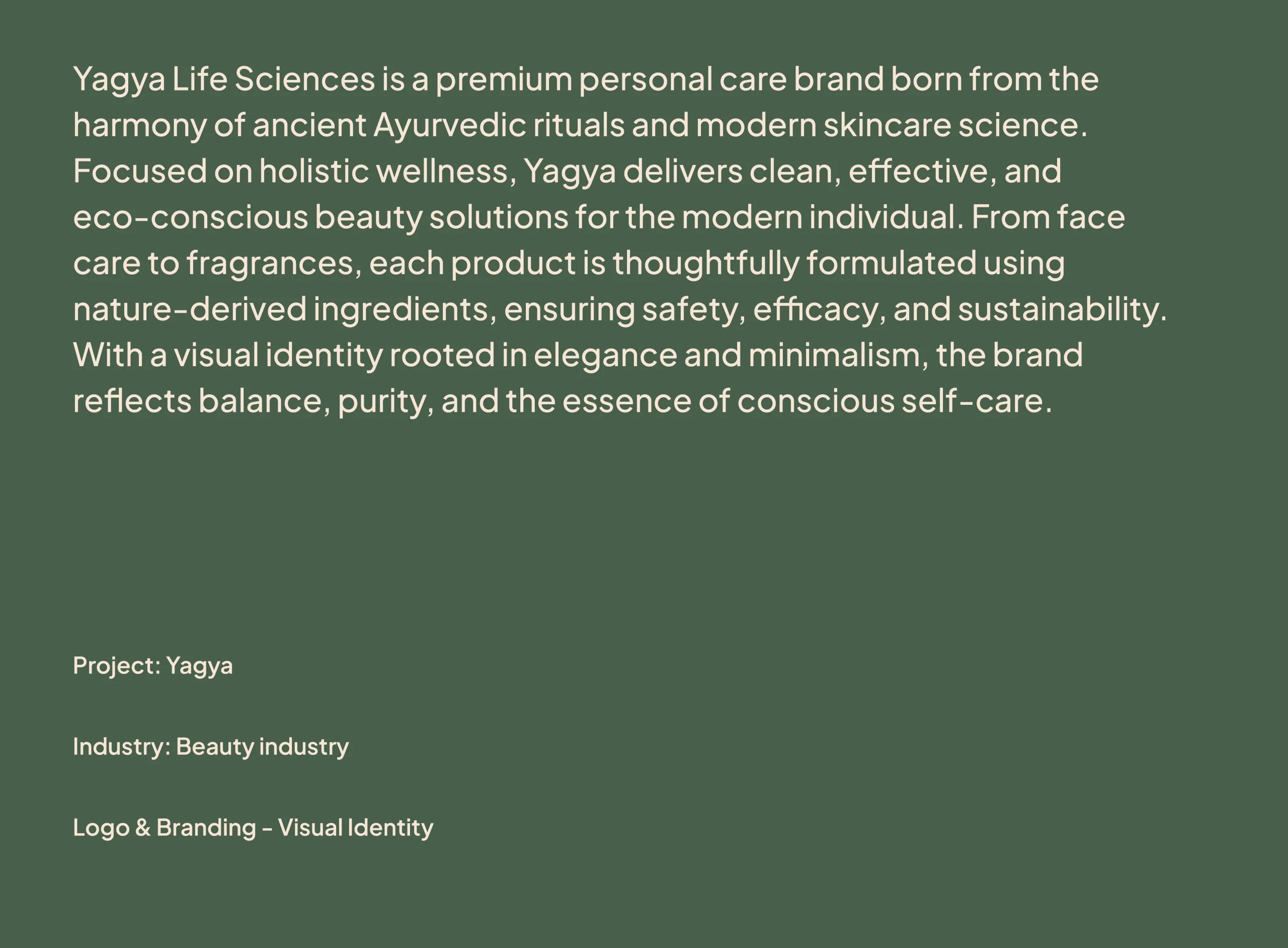 Logo and branding design for yagya