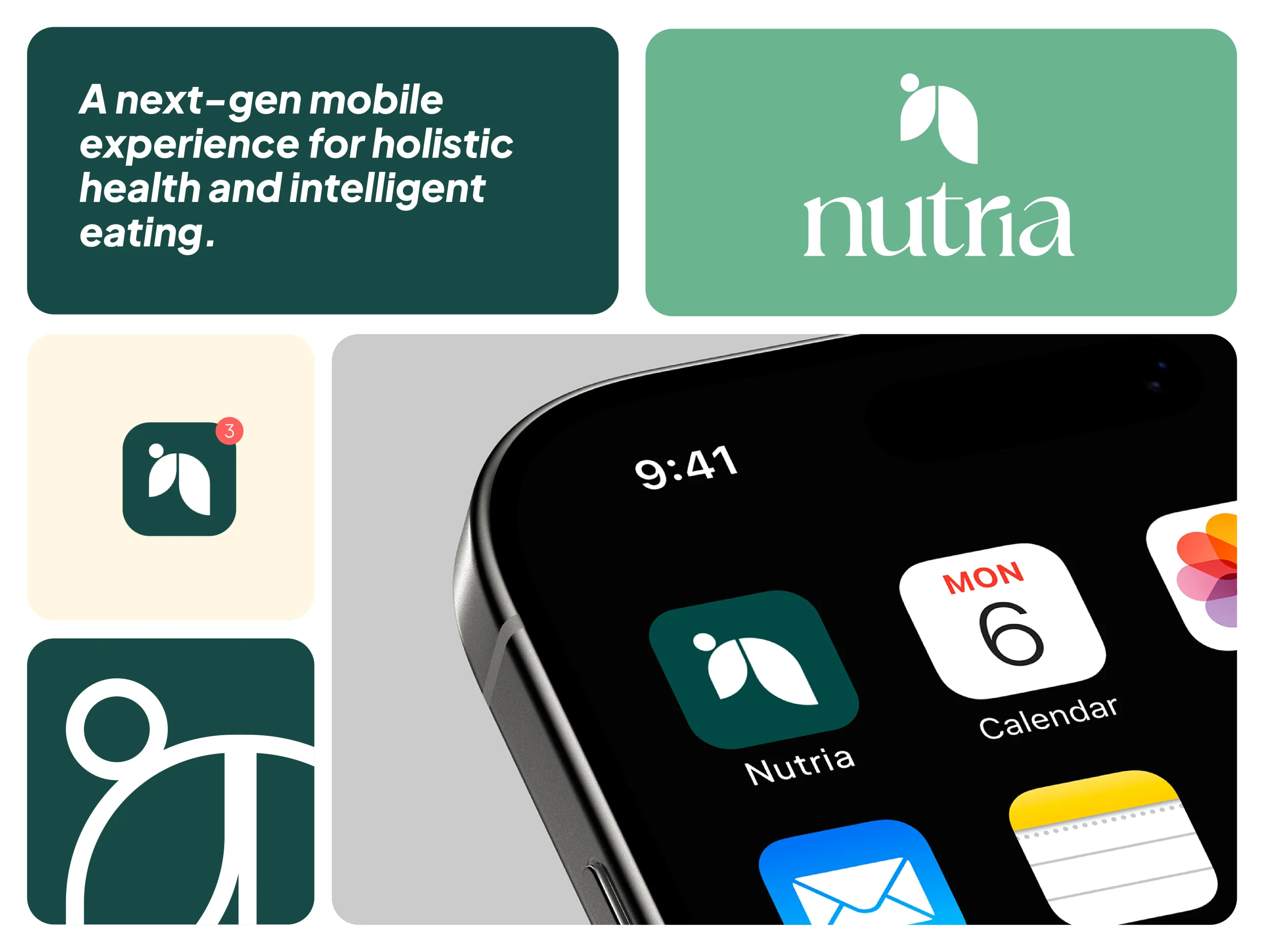 Nutria nutrition app UI design