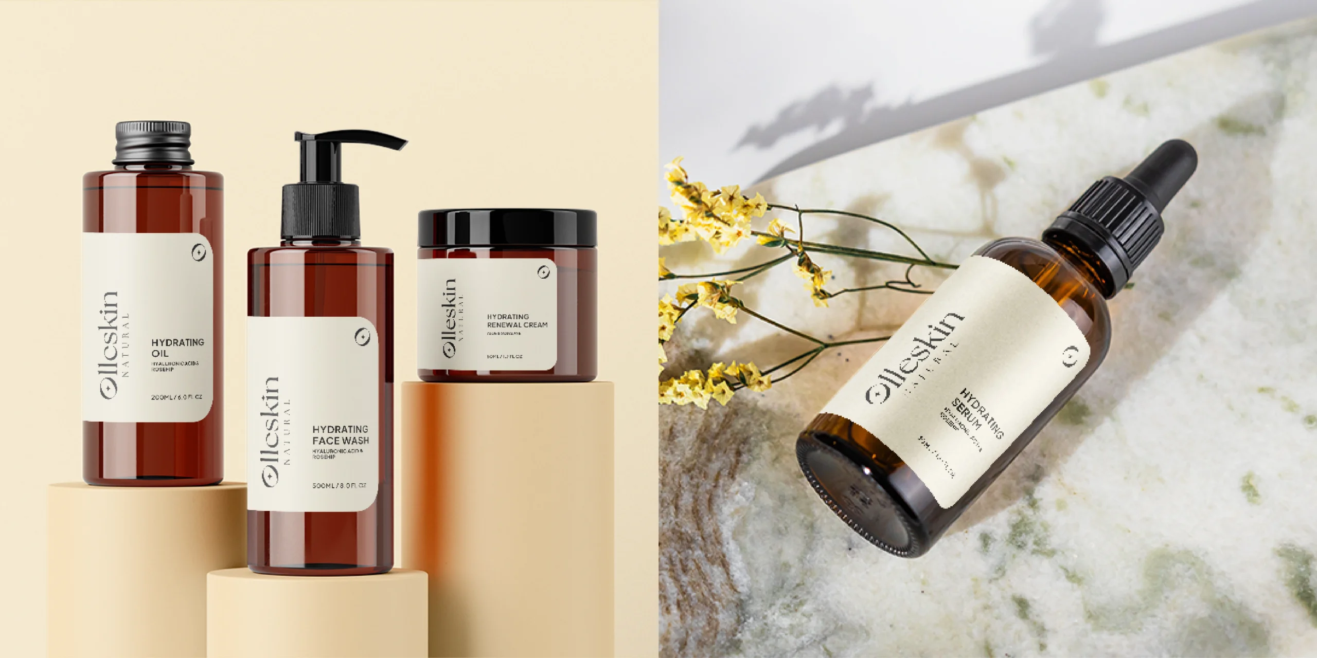 Olleskin Olleskin natural — Luxury Skincare Identity & Packaging