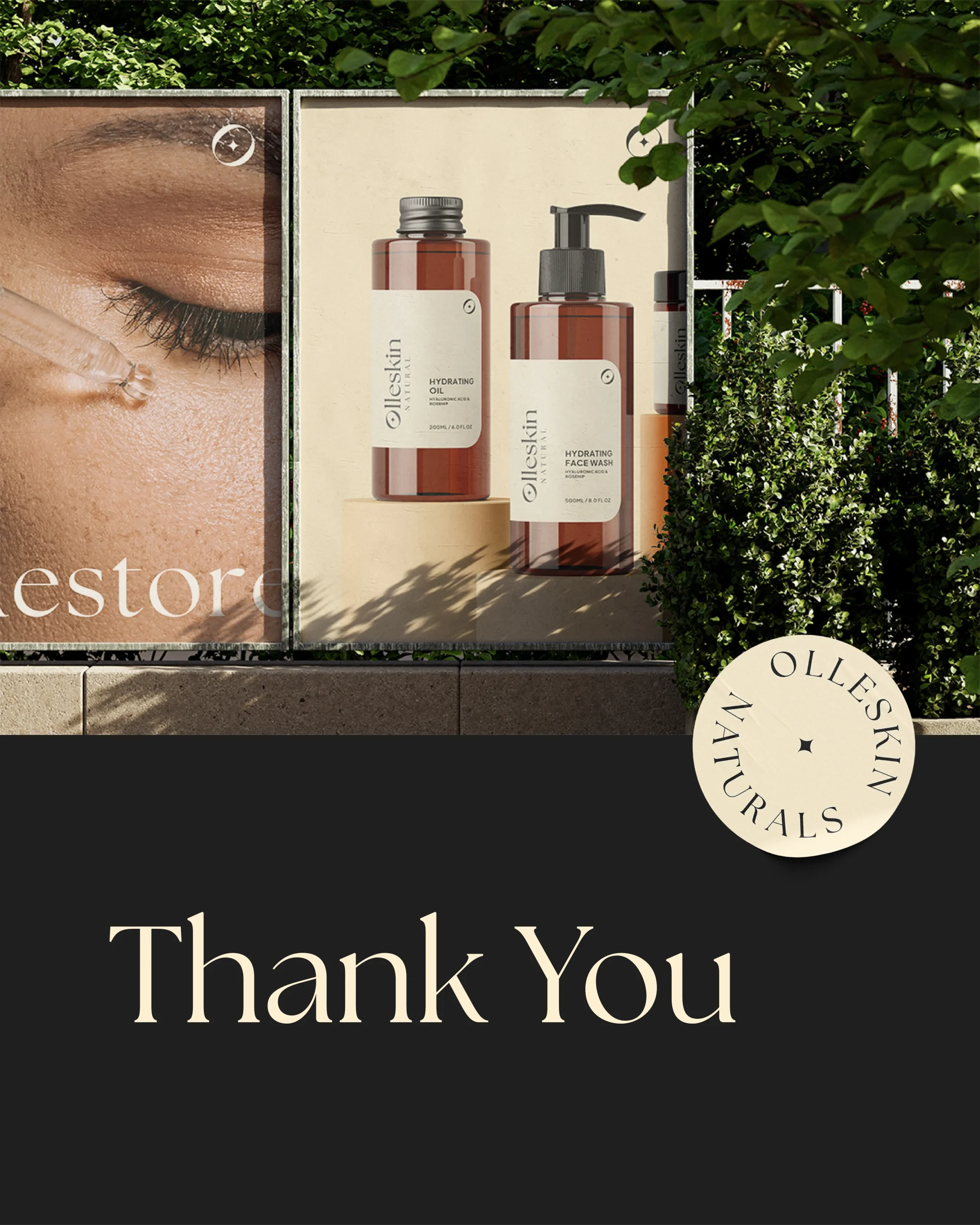 Olleskin natural — Luxury Skincare Identity & Packaging