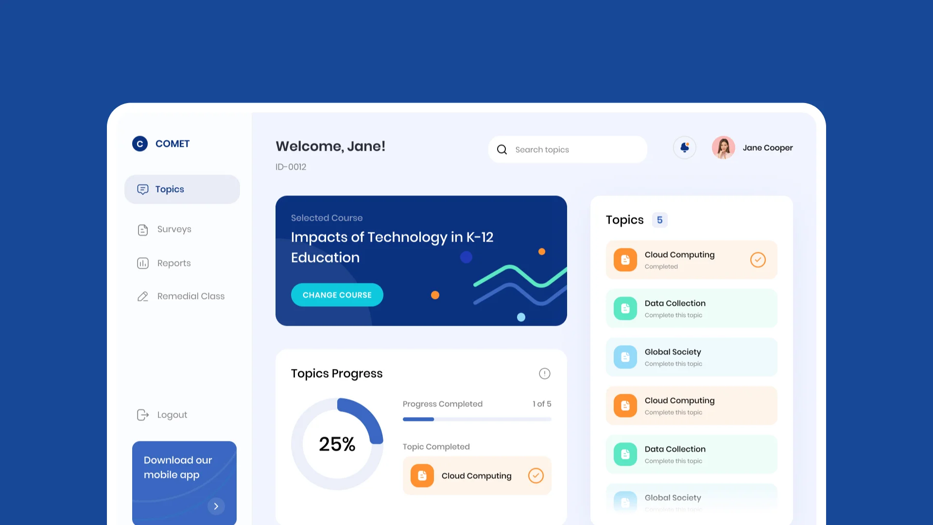 Dashboard Student