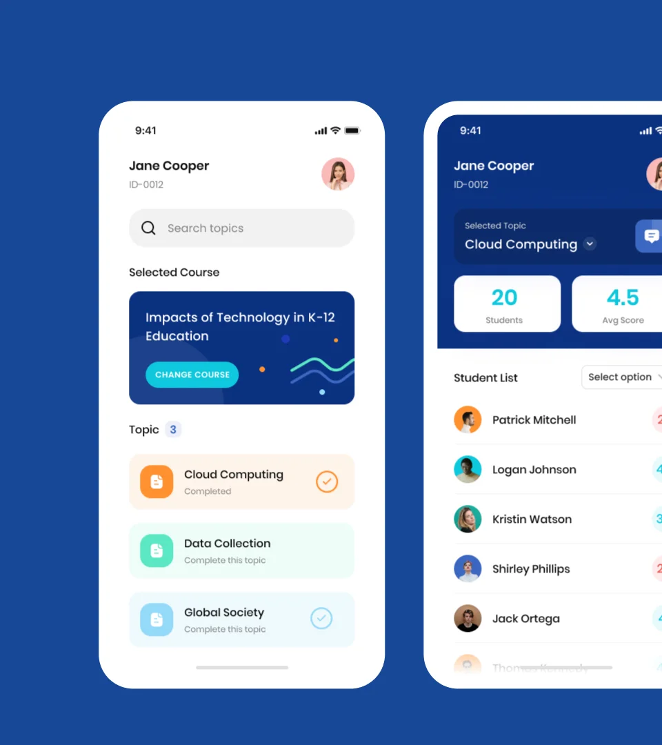 Mobile dashborad