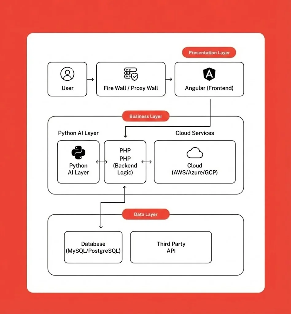 Tech stack diagram